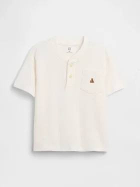 Baby & Kleinkind-Henley-T-Shirt mit Tasche