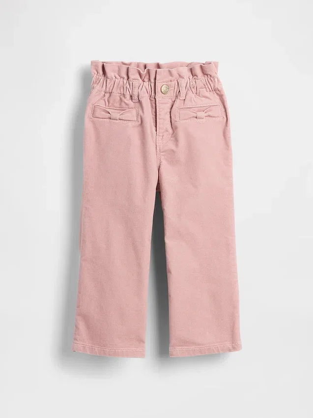 Baby & Kleinkind-Jeans aus Samt mit Schleife
