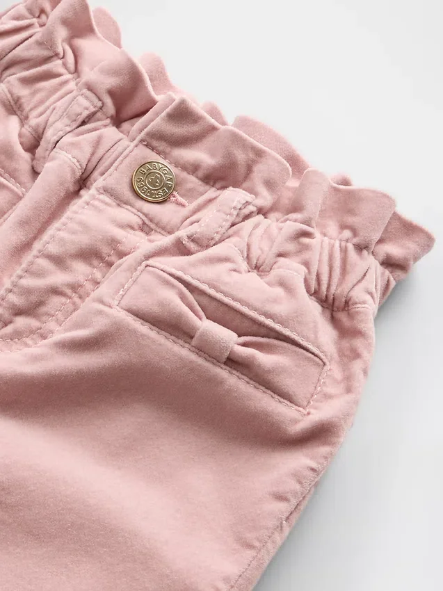 Baby & Kleinkind-Jeans aus Samt mit Schleife
