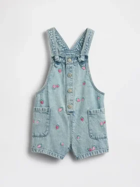 Baby & Kleinkind-Jeans-Latzhose mit Stickerei