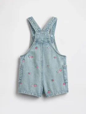 Baby & Kleinkind-Jeans-Latzhose mit Stickerei