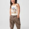 Baby & Kleinkind-Jeans mit Bären-Aufnähern und seitlichen Taschen