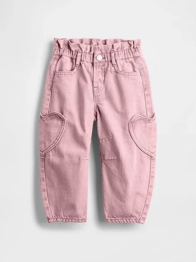 Baby & Kleinkind-Jeans mit Herz-Tasche und Hufeisen-Schnitt