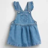 Baby & Kleinkind-Jeans-Overall mit Bären-Aufnäher