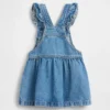 Baby & Kleinkind-Jeans-Overall mit Bären-Aufnäher