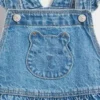 Baby & Kleinkind-Jeans-Overall mit Bären-Aufnäher