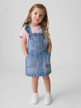 Baby & Kleinkind-Jeans-Rüschen-Latzhose