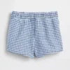 Baby & Kleinkind-Jeans-Shorts im Matrosen-Gingham-Look zum Hineinschlüpfen