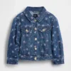 Baby & Kleinkind-Jeansjacke mit Blumenmuster