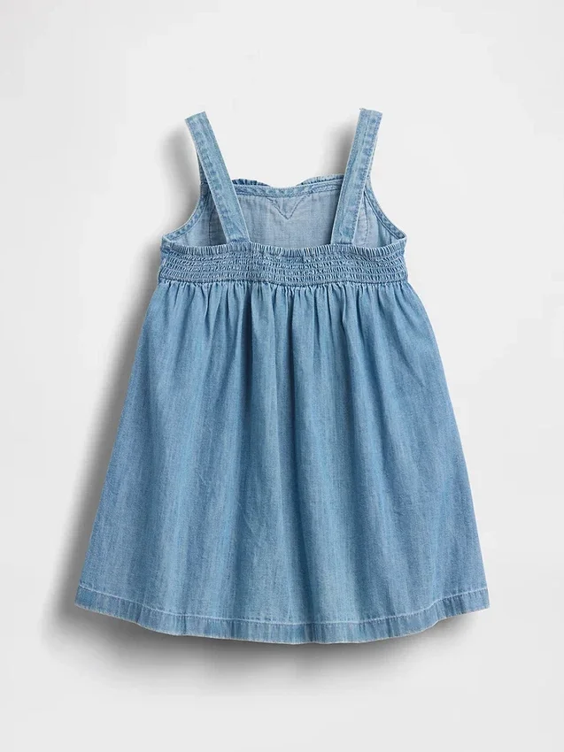 Baby & Kleinkind-Jeanskleid mit Herz-Trägerhemd