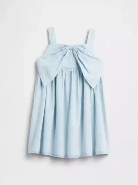 Baby & Kleinkind-Jeanskleid mit Schleife