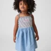 Baby & Kleinkind-Kleid im Schürzenstil aus verschiedenen Materialien