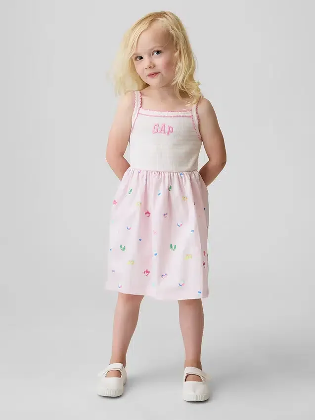 Baby & Kleinkind-Kleid im Schürzenstil aus verschiedenen Materialien
