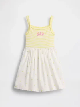 Baby & Kleinkind-Kleid im Schürzenstil aus verschiedenen Materialien