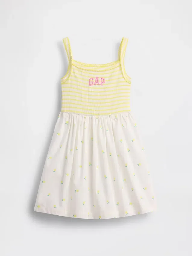 Baby & Kleinkind-Kleid im Schürzenstil aus verschiedenen Materialien