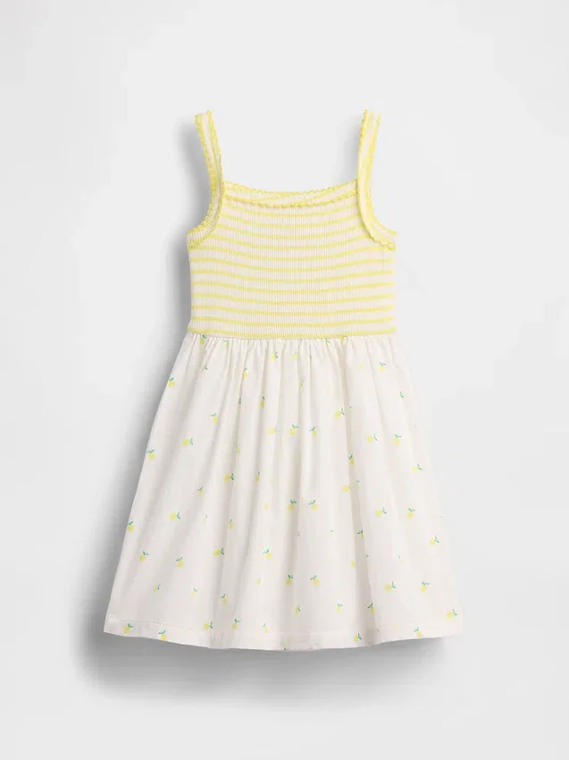 Baby & Kleinkind-Kleid im Schürzenstil aus verschiedenen Materialien