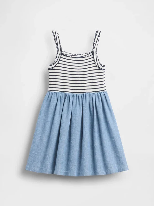 Baby & Kleinkind-Kleid im Schürzenstil aus verschiedenen Materialien