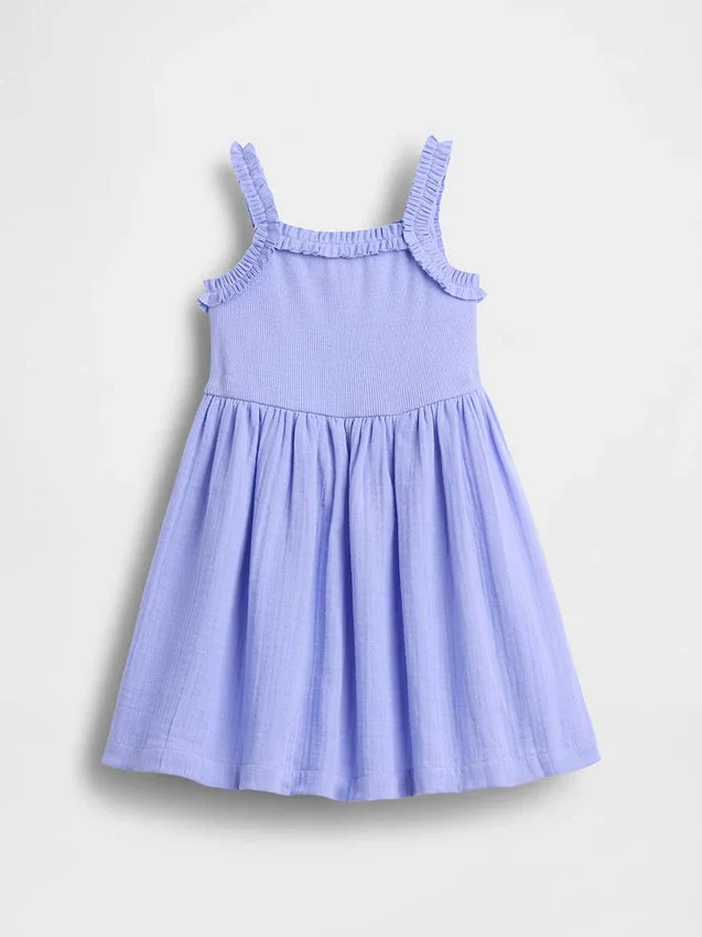 Baby & Kleinkind-Kleid im Schürzenstil aus verschiedenen Materialien