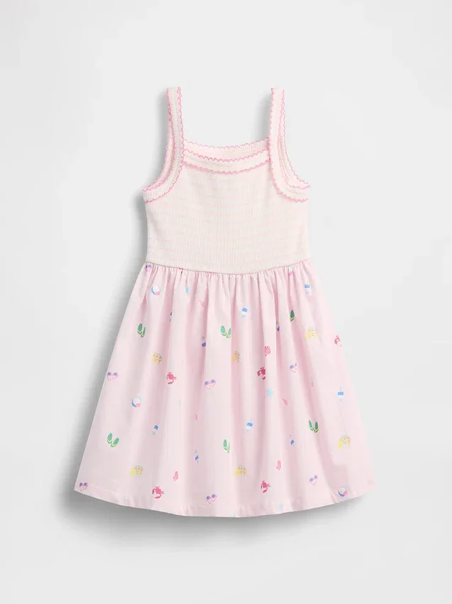 Baby & Kleinkind-Kleid im Schürzenstil aus verschiedenen Materialien