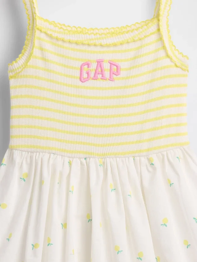 Baby & Kleinkind-Kleid im Schürzenstil aus verschiedenen Materialien