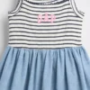 Baby & Kleinkind-Kleid im Schürzenstil aus verschiedenen Materialien