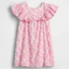 Baby & Kleinkind-Kleid mit Blumenmuster und Rüschen