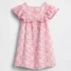Baby & Kleinkind-Kleid mit Blumenmuster und Rüschen