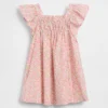 Baby & Kleinkind-Kleid mit Flatterärmeln und Blumenmuster