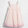 Baby & Kleinkind-Kleid mit Lochstickerei