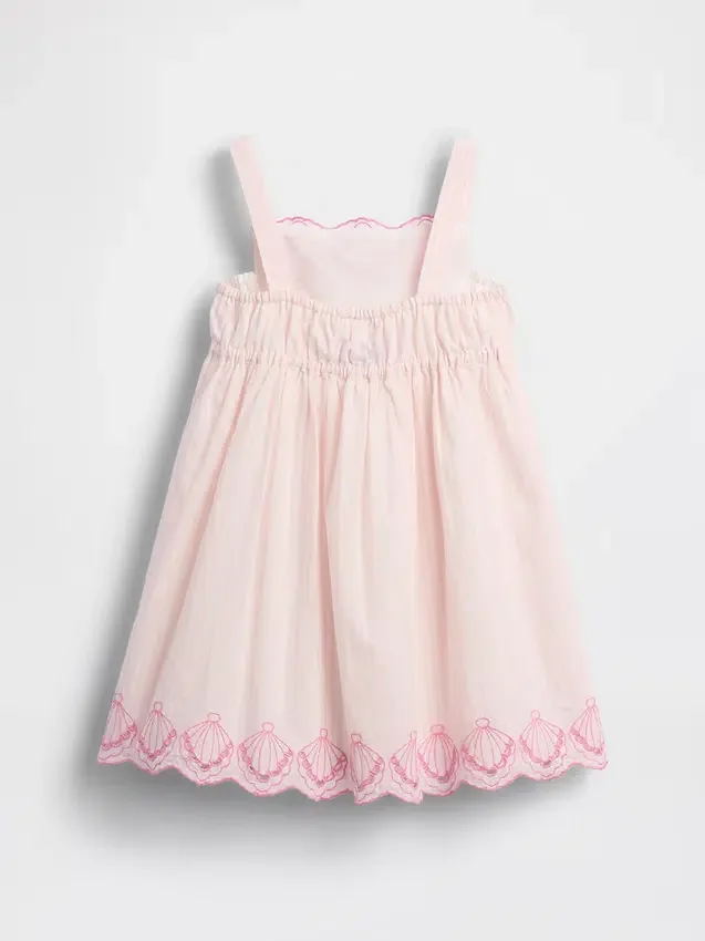 Baby & Kleinkind-Kleid mit Lochstickerei