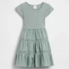 Baby & Kleinkind-Kleid mit Stufenrock und Spitzenbesatz