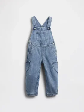 Baby & Kleinkind-Latzhose mit Herz-Tasche und Hufeisen-Design