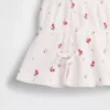 Baby & Kleinkind-Oberteil aus geknittertem Strick mit Schleife