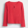 Baby & Kleinkind-Oberteil mit Pointelle-Muster und Schleife