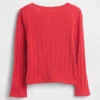 Baby & Kleinkind-Oberteil mit Pointelle-Muster und Schleife
