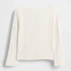 Baby & Kleinkind-Oberteil mit Pointelle-Muster und Schleife