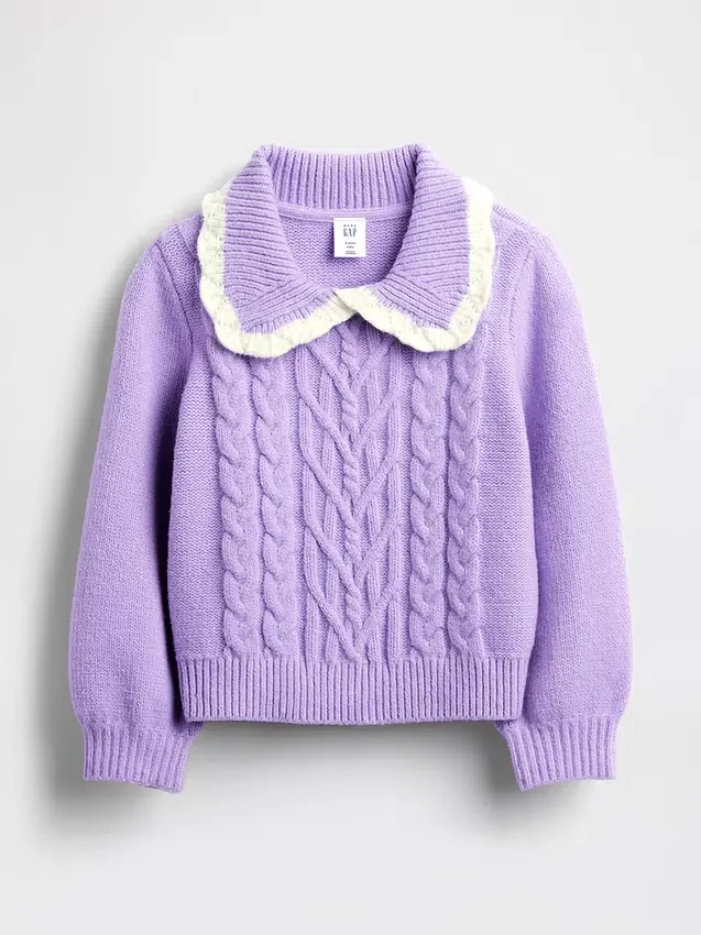 Baby & Kleinkind-Pullover mit Kragen aus CashSoft