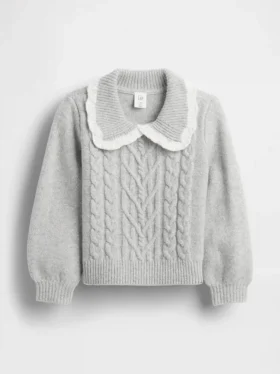 Baby & Kleinkind-Pullover mit Kragen aus CashSoft