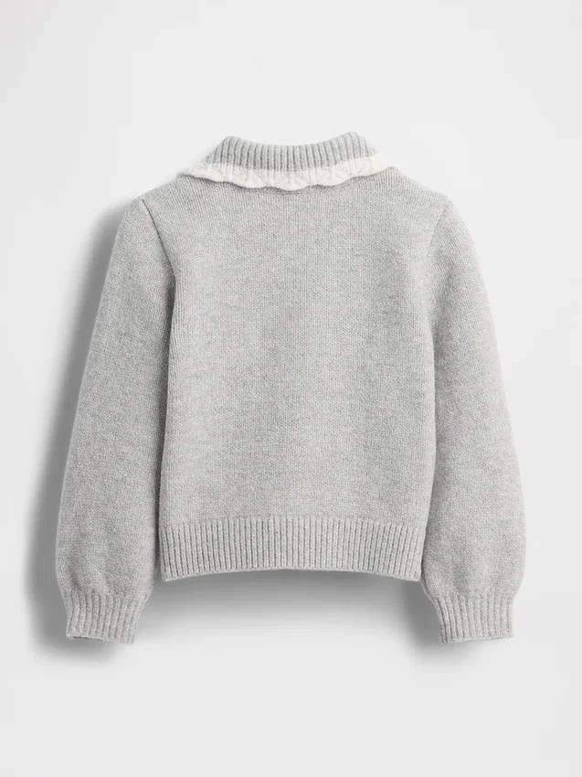 Baby & Kleinkind-Pullover mit Kragen aus CashSoft