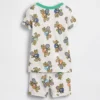 Baby & Kleinkind-Pyjama-Set aus gebürsteter Bio-Baumwolle mit Brannan-Bär-Motiv