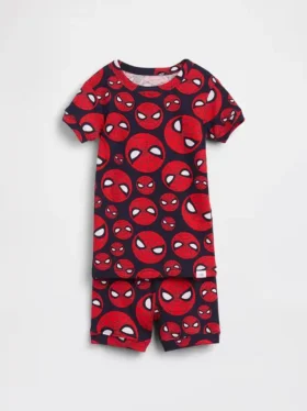 Baby & Kleinkind-Pyjama-Set aus gebürsteter Bio-Baumwolle mit Marvel-Motiv