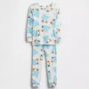 Baby & Kleinkind-Pyjama-Set aus gebürsteter Bio-Baumwolle mit Sesamstraßen-Motiv