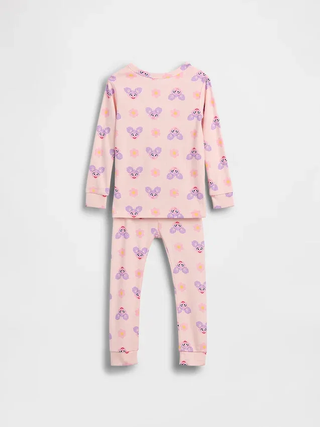 Baby & Kleinkind-Pyjama-Set aus gebürsteter Bio-Baumwolle mit Sesamstraßen-Motiv