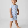Baby & Kleinkind-Pyjama-Set „Brannan Bear“ aus gebürsteter Bio-Baumwolle in Shorts-Form