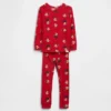 Baby & Kleinkind-Pyjama-Set „Sesamstraße“ aus gebürsteter Bio-Baumwolle mit Elmo-Motiv