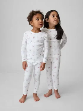 Baby & Kleinkind-Pyjama-Set „Winnie the Pooh“ aus gebürsteter Bio-Baumwolle