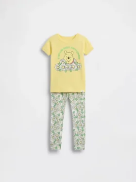 Baby & Kleinkind-Pyjama-Set „Winnie the Pooh“ aus gebürsteter Bio-Baumwolle