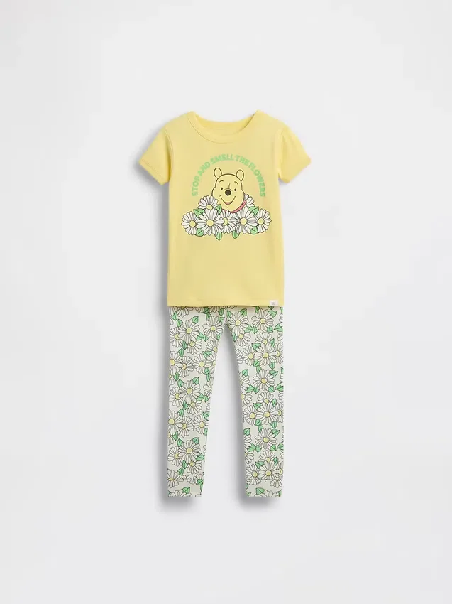 Baby & Kleinkind-Pyjama-Set „Winnie the Pooh“ aus gebürsteter Bio-Baumwolle