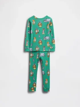 Baby & Kleinkind-Pyjama-Set „Winnie the Pooh“ aus gebürsteter Bio-Baumwolle
