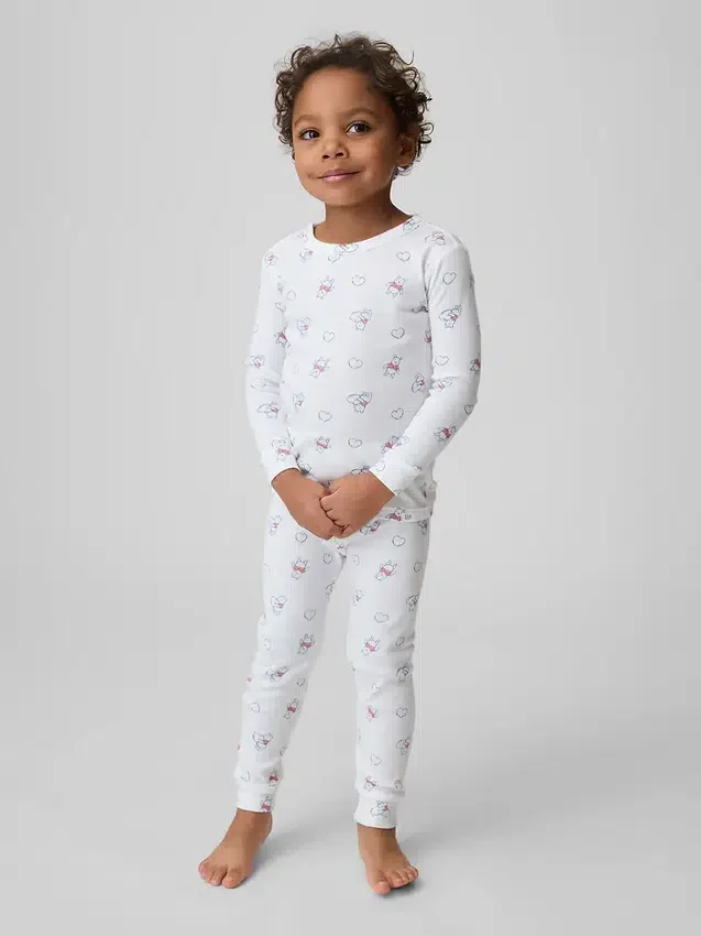 Baby & Kleinkind-Pyjama-Set „Winnie the Pooh“ aus gebürsteter Bio-Baumwolle